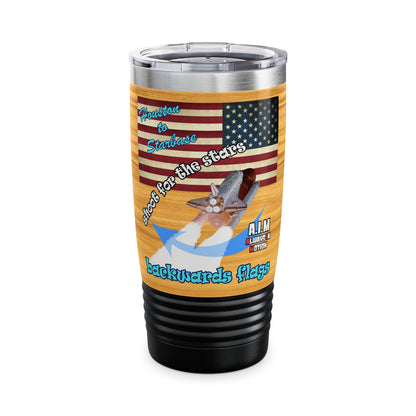 shoot for the stars - Ringneck Tumbler, 20oz (butterscotch wood finish)