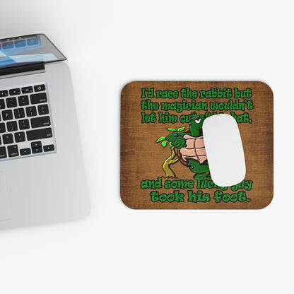 turtle race - Mouse Pad (Rectangle) (brown papyrus)