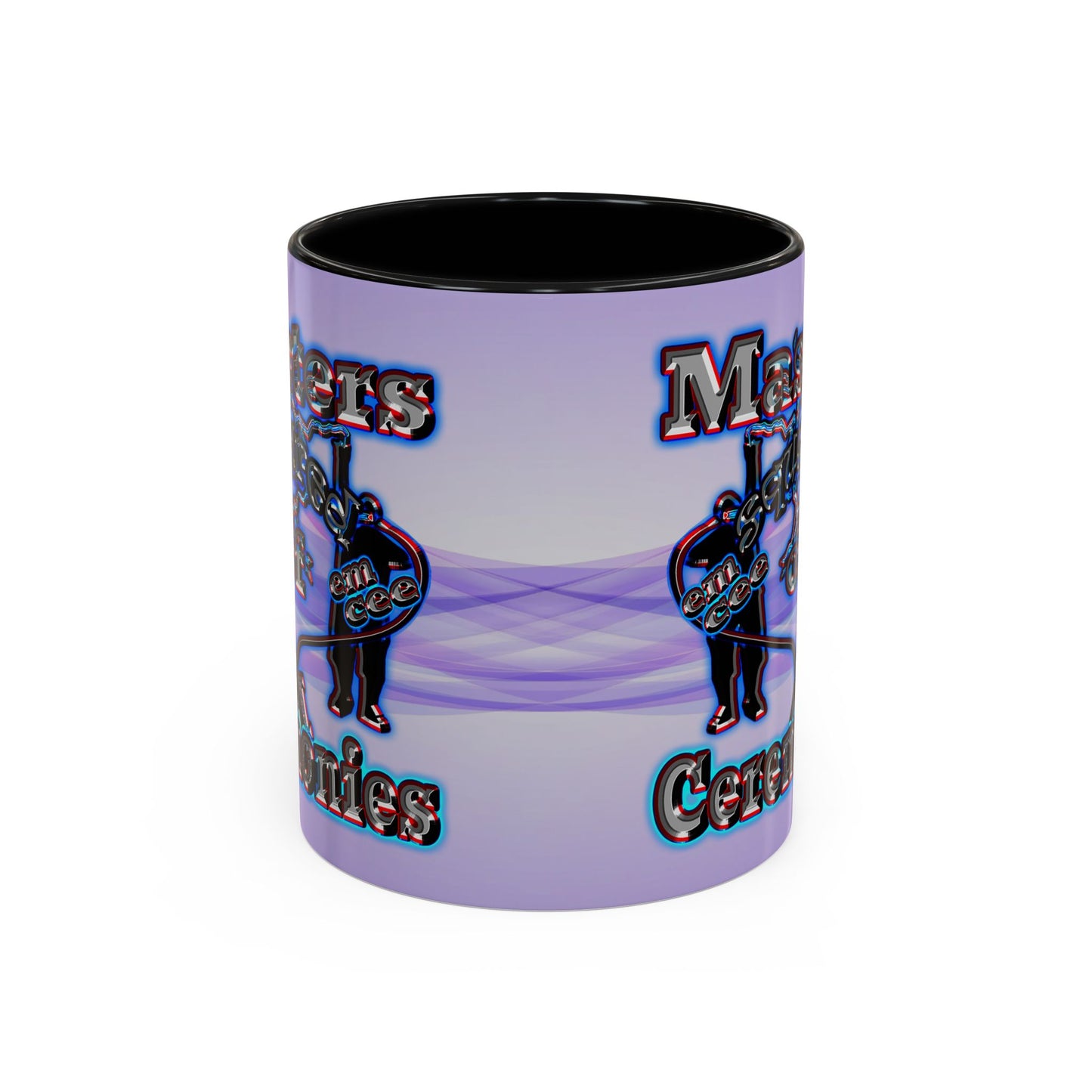 em cee squared - Accent Mug (light blue-pink wave)