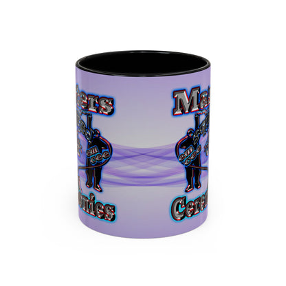 em cee squared - Accent Mug (light blue-pink wave)