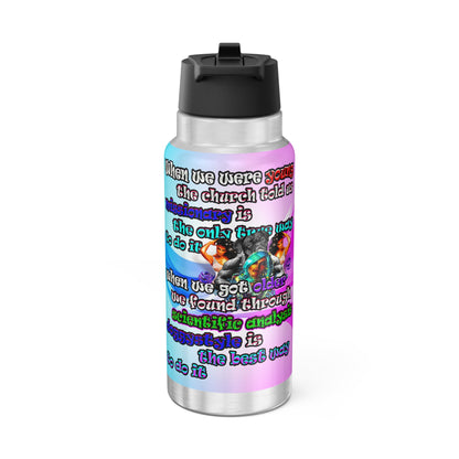 doggystyle - Gator Tumbler, 32oz  (light blue-pink wave)