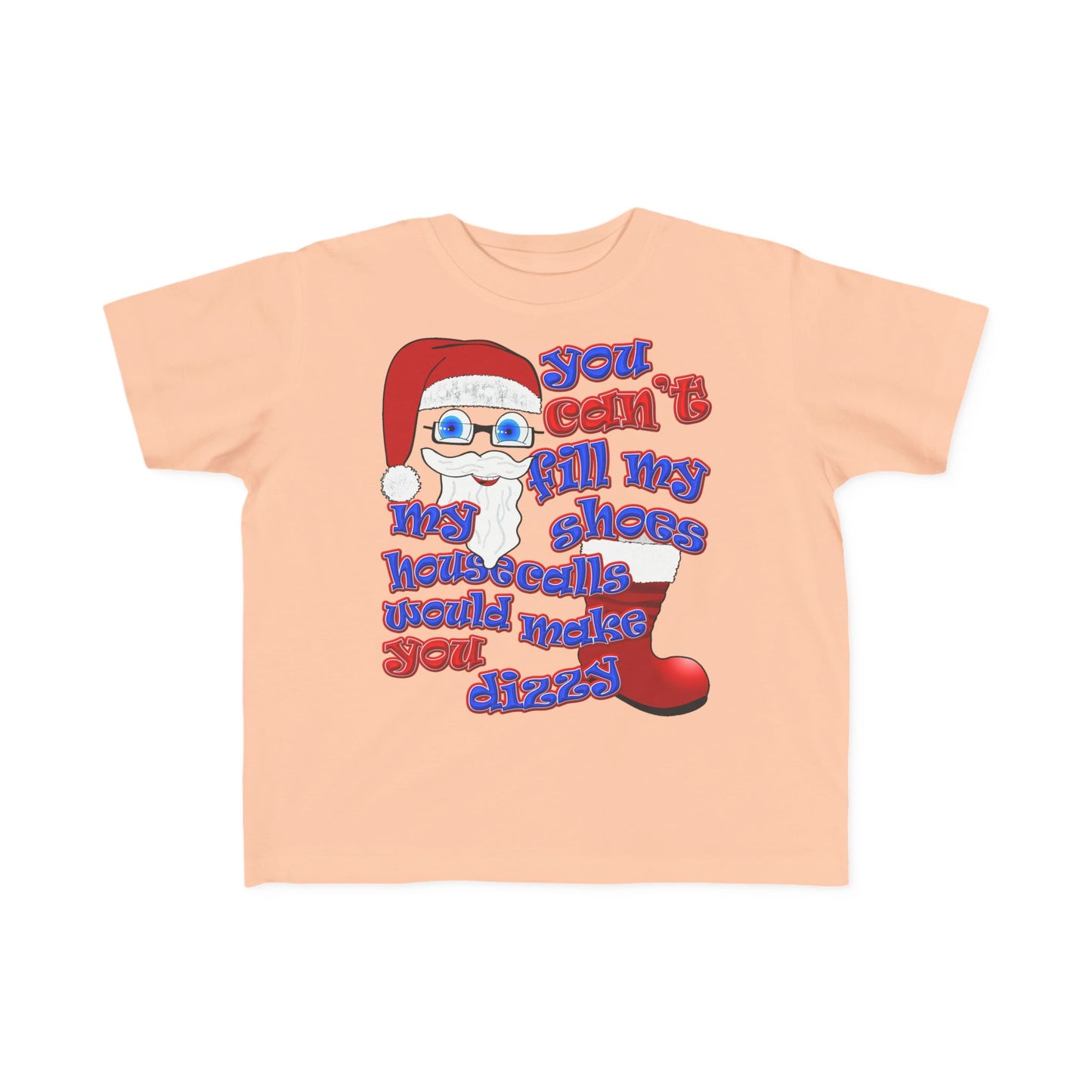 santa's shoes - Toddler's Fine Jersey Tee