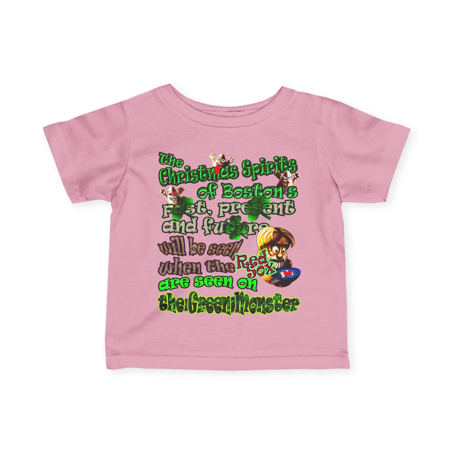 christmas spirits of boston - Infant Fine Jersey Tee