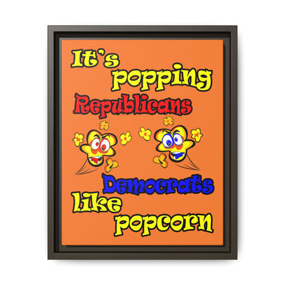 popping like popcorn - framed canvas art (crusta)