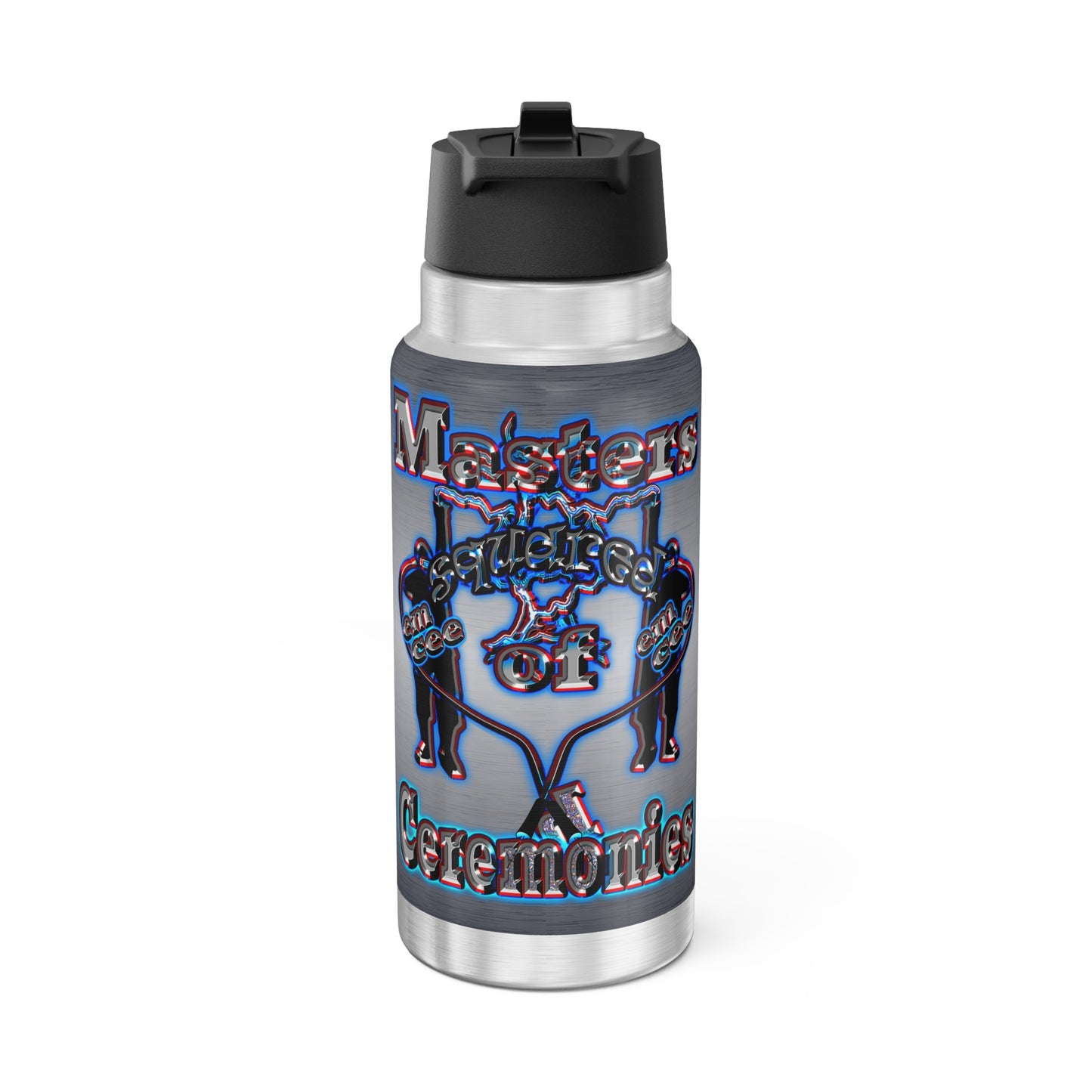 em cee squared - Gator Tumbler, 32oz (brushed nickel)