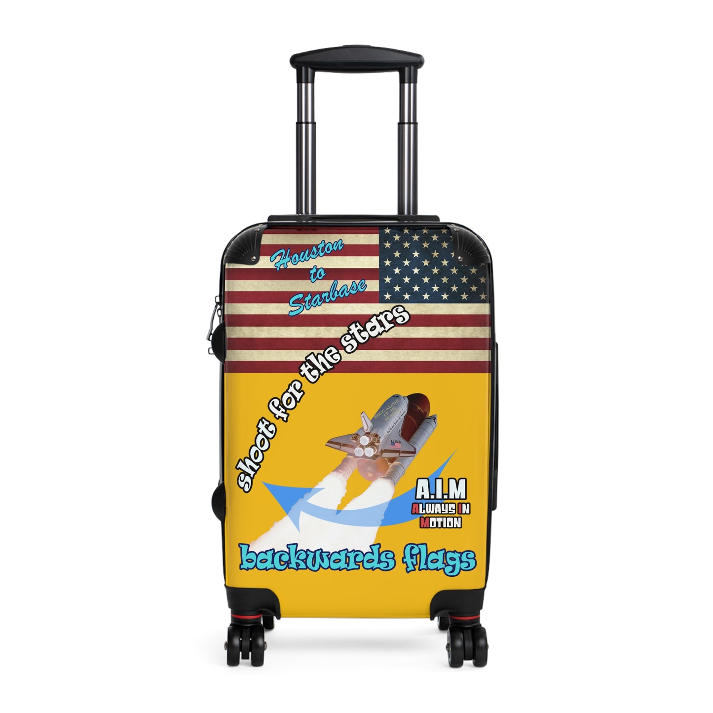 shoot for the stars - Suitcase (yellow)