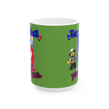 tag that - White Mug (green)