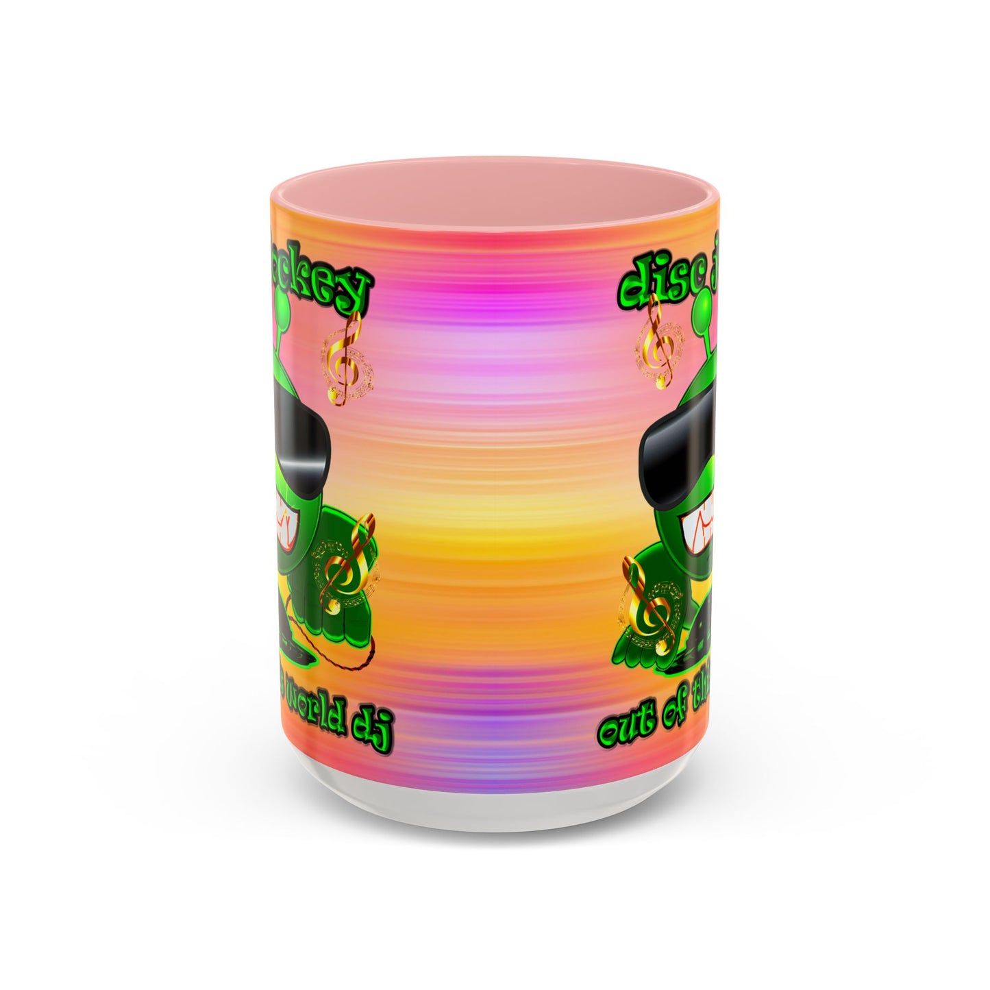 disc jockey - Accent Mug (color blur)