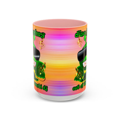disc jockey - Accent Mug (color blur)