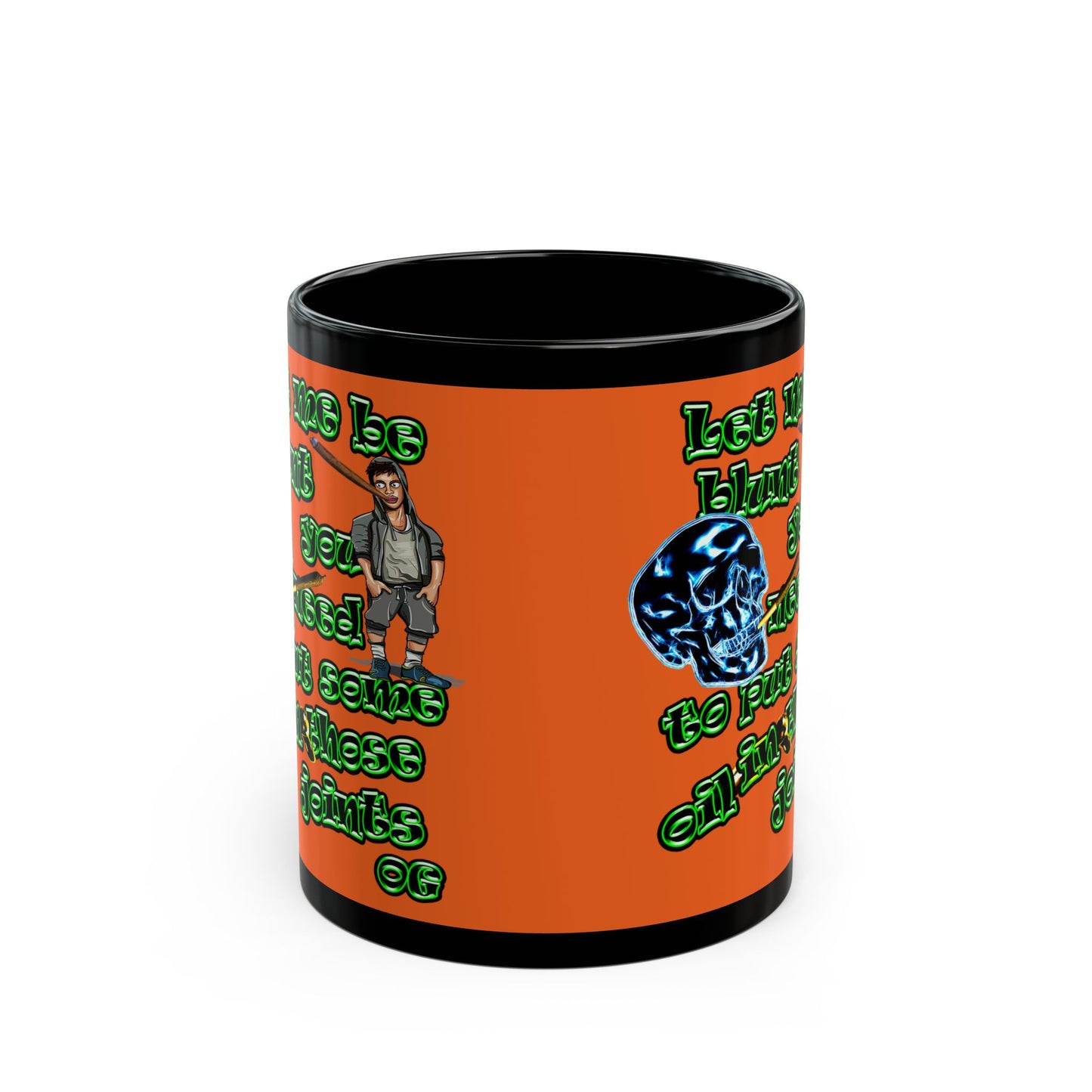 og - Black Mug (orange)
