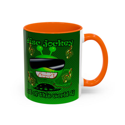 disc jockey - Accent Mug (logo green)