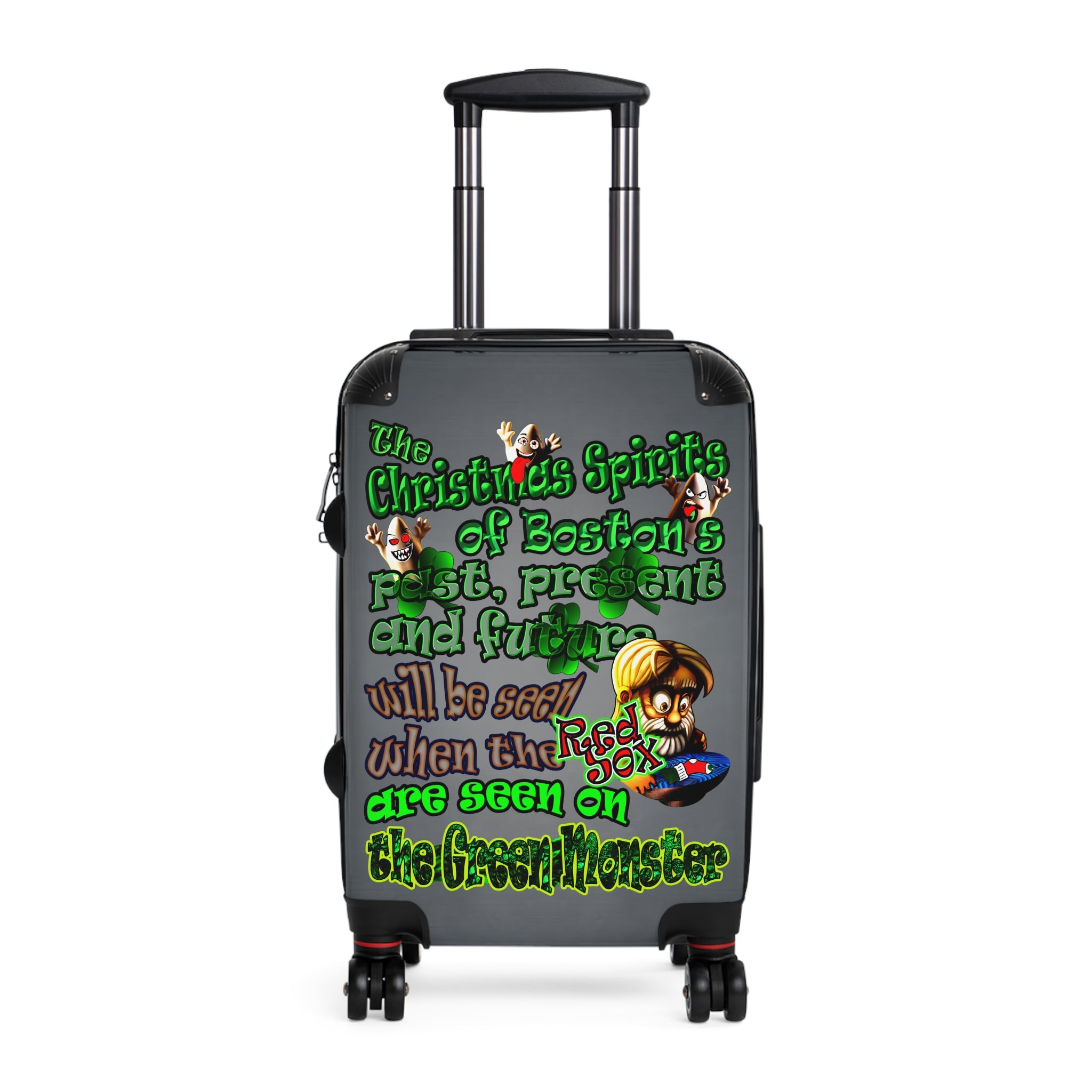 christmas spirits of boston - Suitcase (grey-light grey)