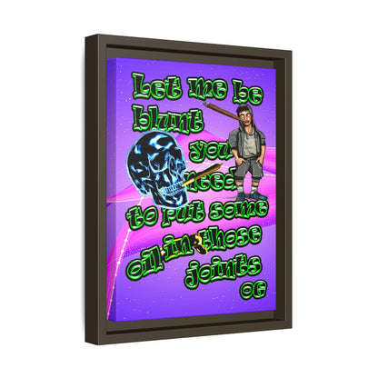 og - framed canvas art (purple-pink wave)