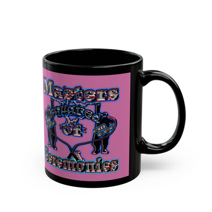 em cee squared - Black Mug (light pink)