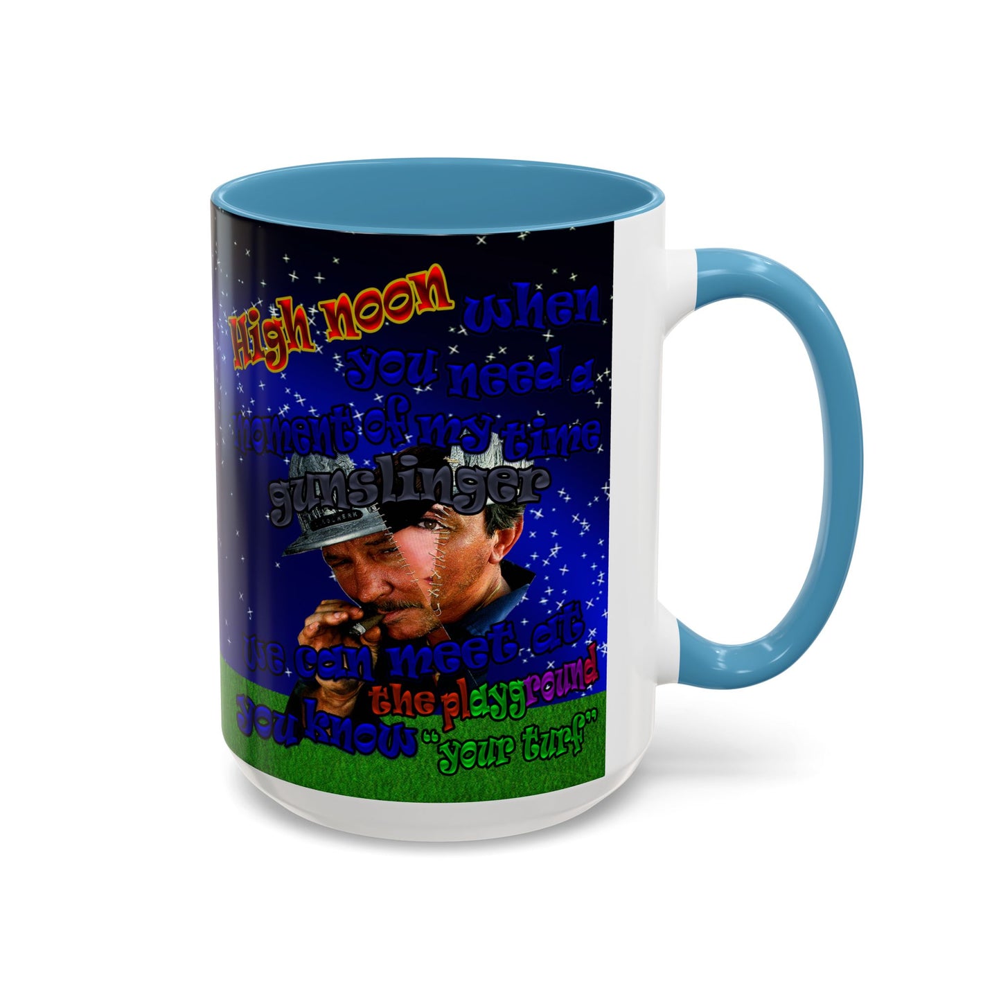high noon - Accent Mug ('snoops' background)