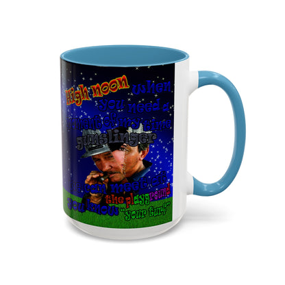 high noon - Accent Mug ('snoops' background)
