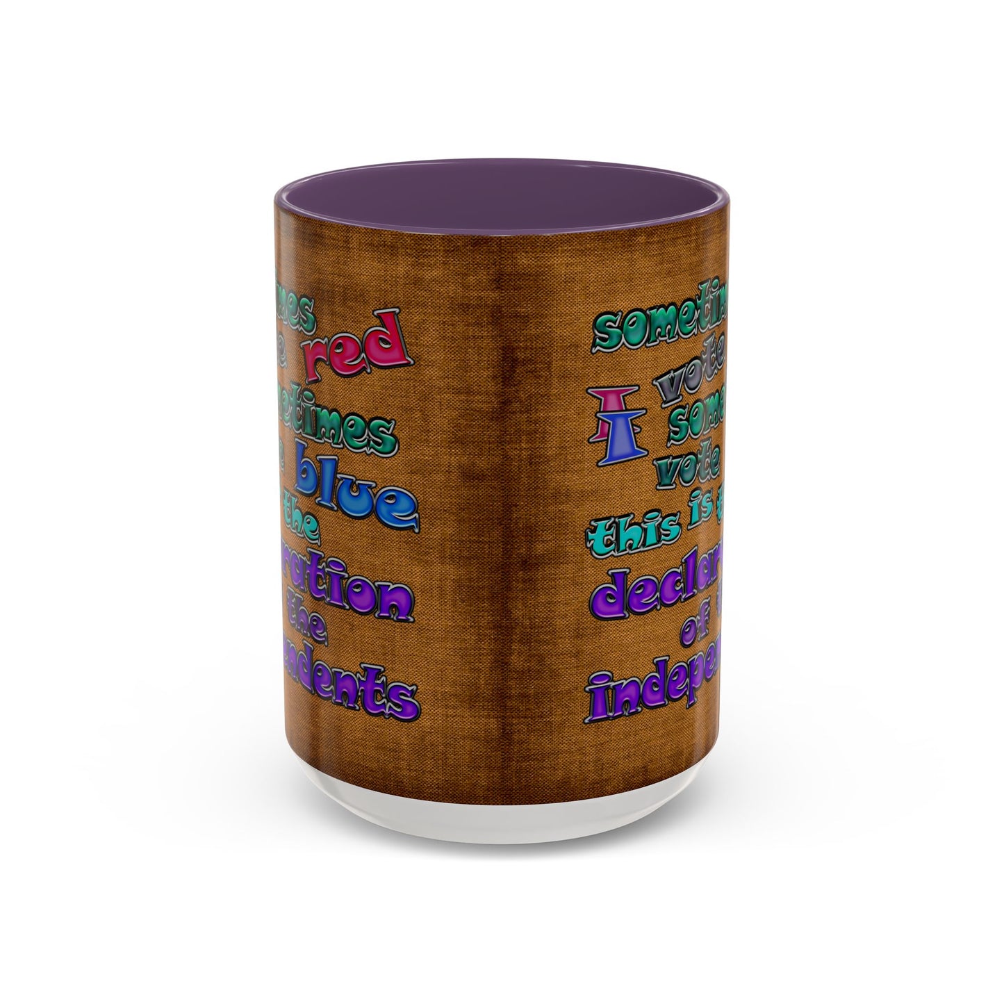 declaration of the independents - Accent Mug (brown papyrus)