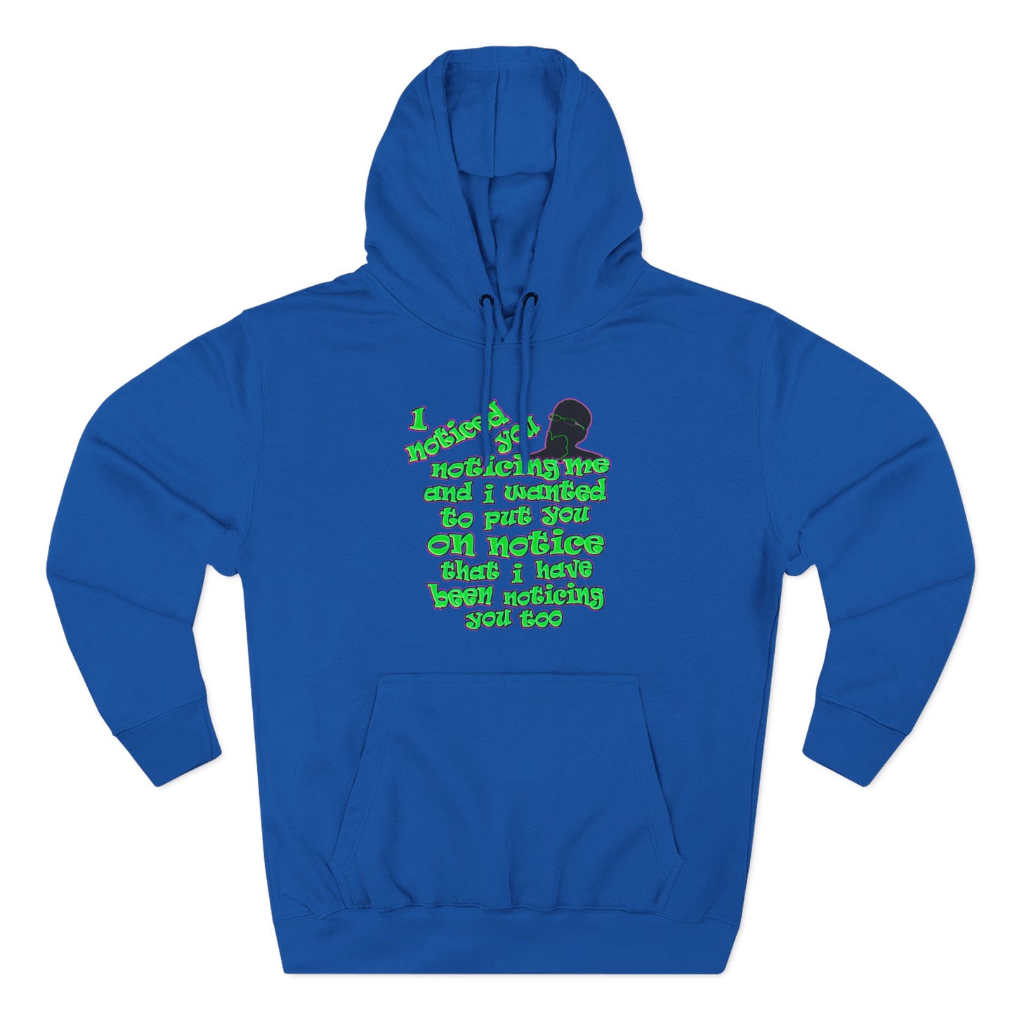 noticed you noticing - Three-Panel Fleece Hoodie