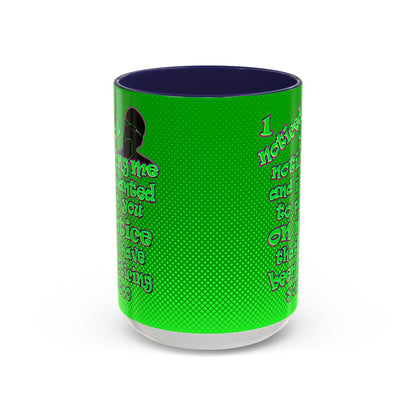 noticed you noticing - Accent Mug (logo green)