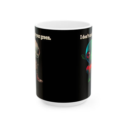 I don't care that your grey - White Mug (black)