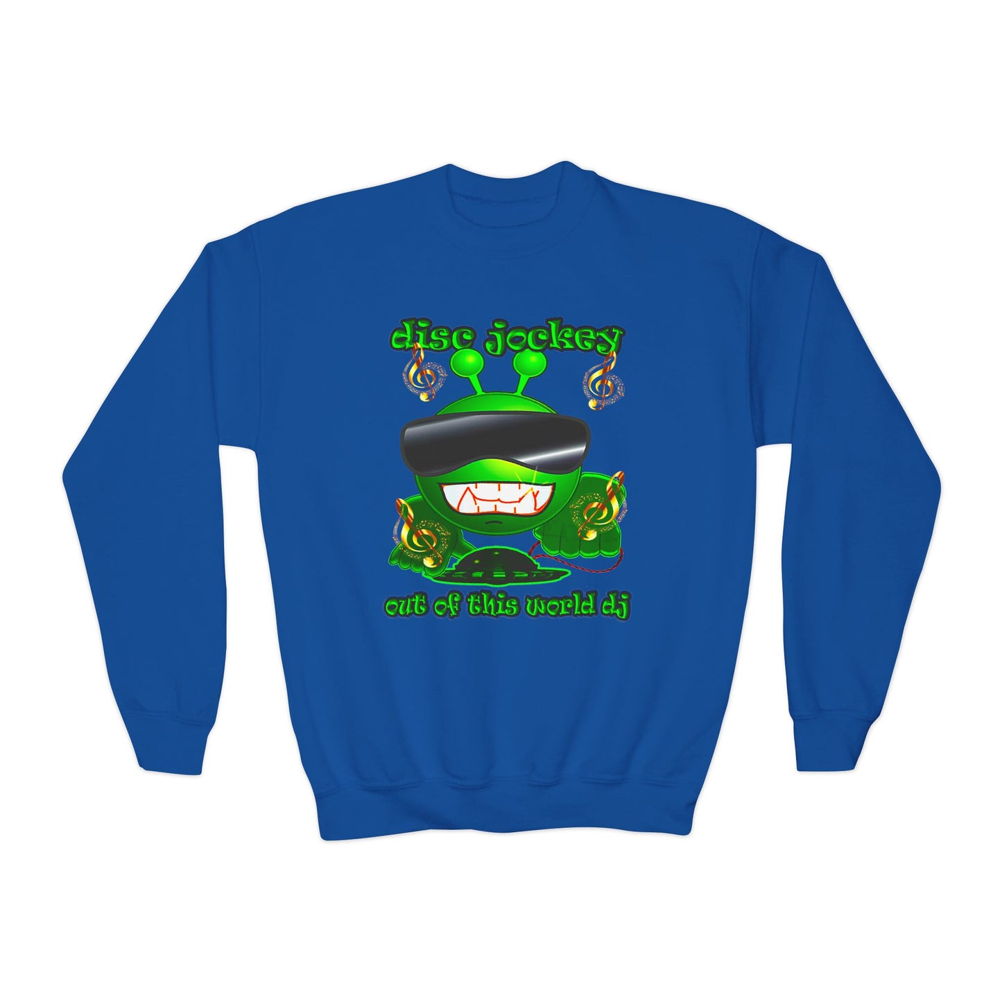 disc jockey - Youth Crewneck Sweatshirt