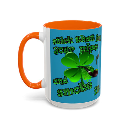 celtics logo - Accent Mug (turquoise)