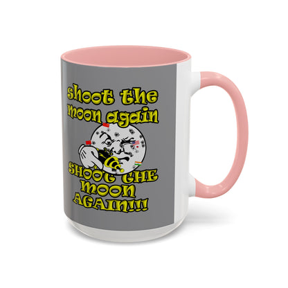 shoot the moon again - Accent Mug (grey)