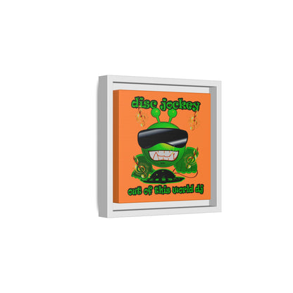 disc jockey - framed canvas art (crusta)