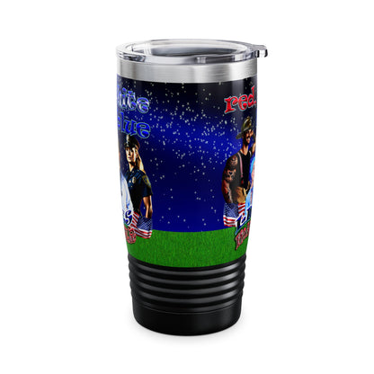 rw&b lives matter - Ringneck Tumbler, 20oz ('snoops' background)