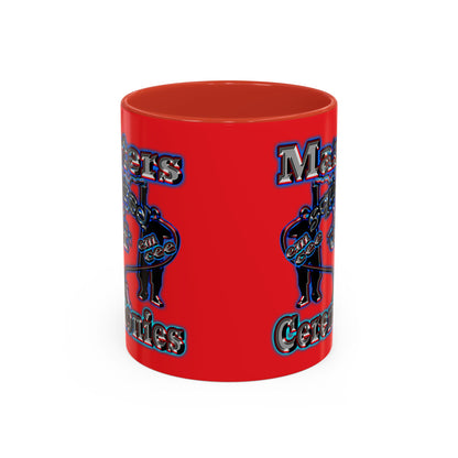 em cee squared - Accent Mug (red)