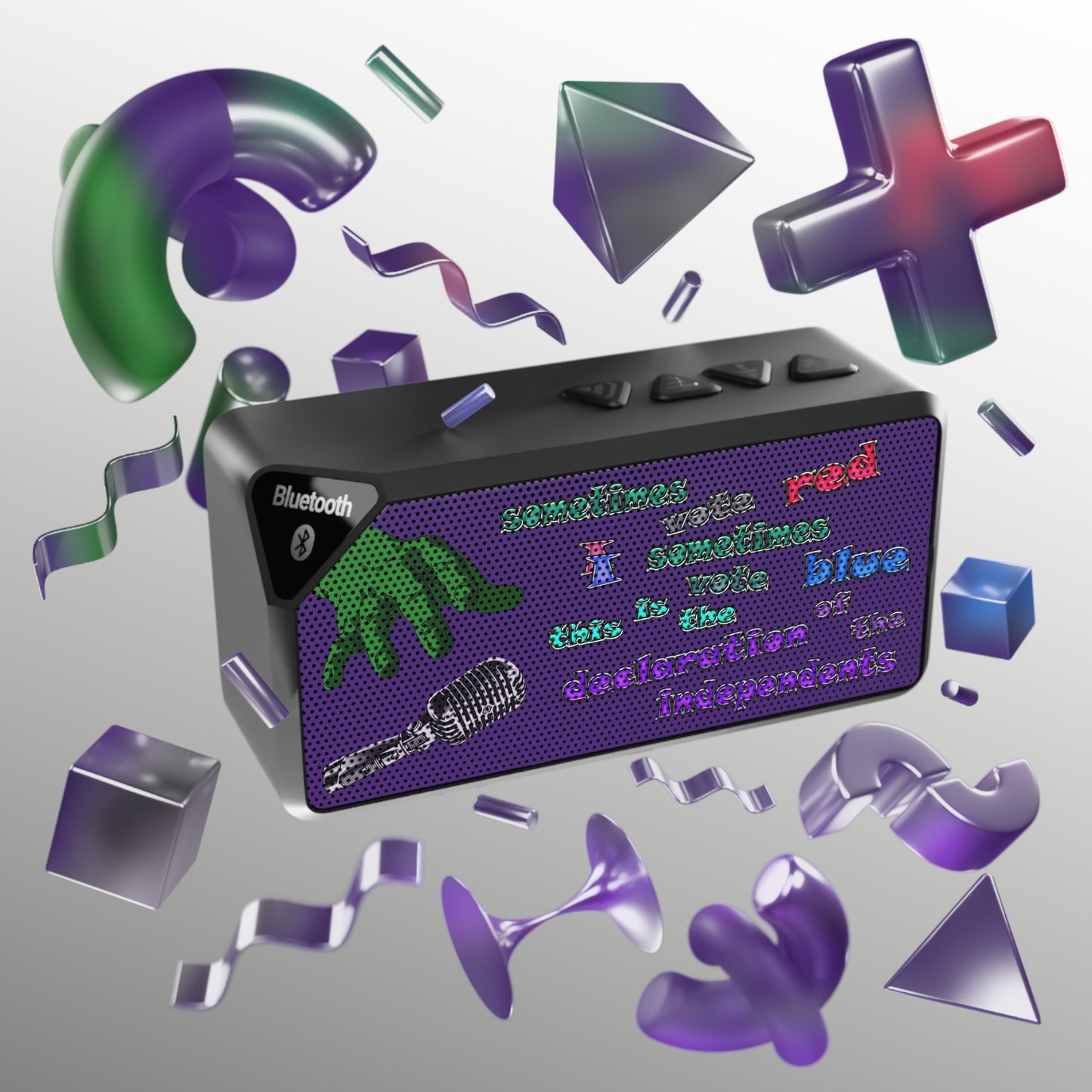 declaration of the independents - Jabba Bluetooth Speaker (purple)