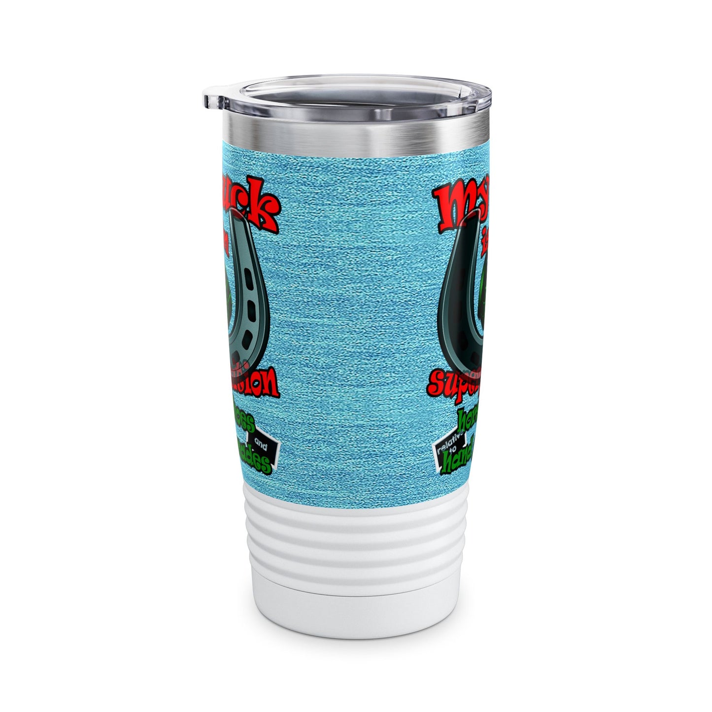 my luck - Ringneck Tumbler, 20oz (faded blue)