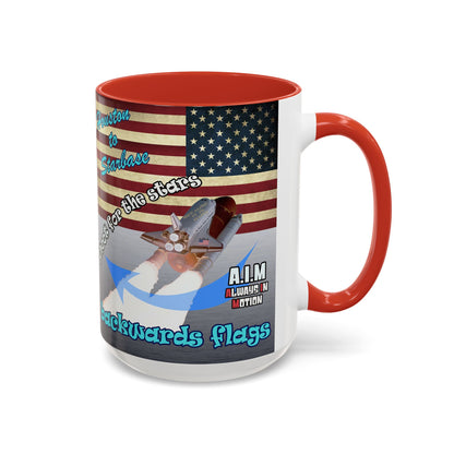 shoot for the stars - Accent Mug (brushed nickel)