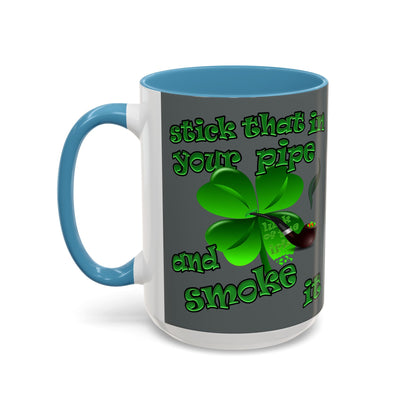 celtics logo - Accent Mug (dark grey)