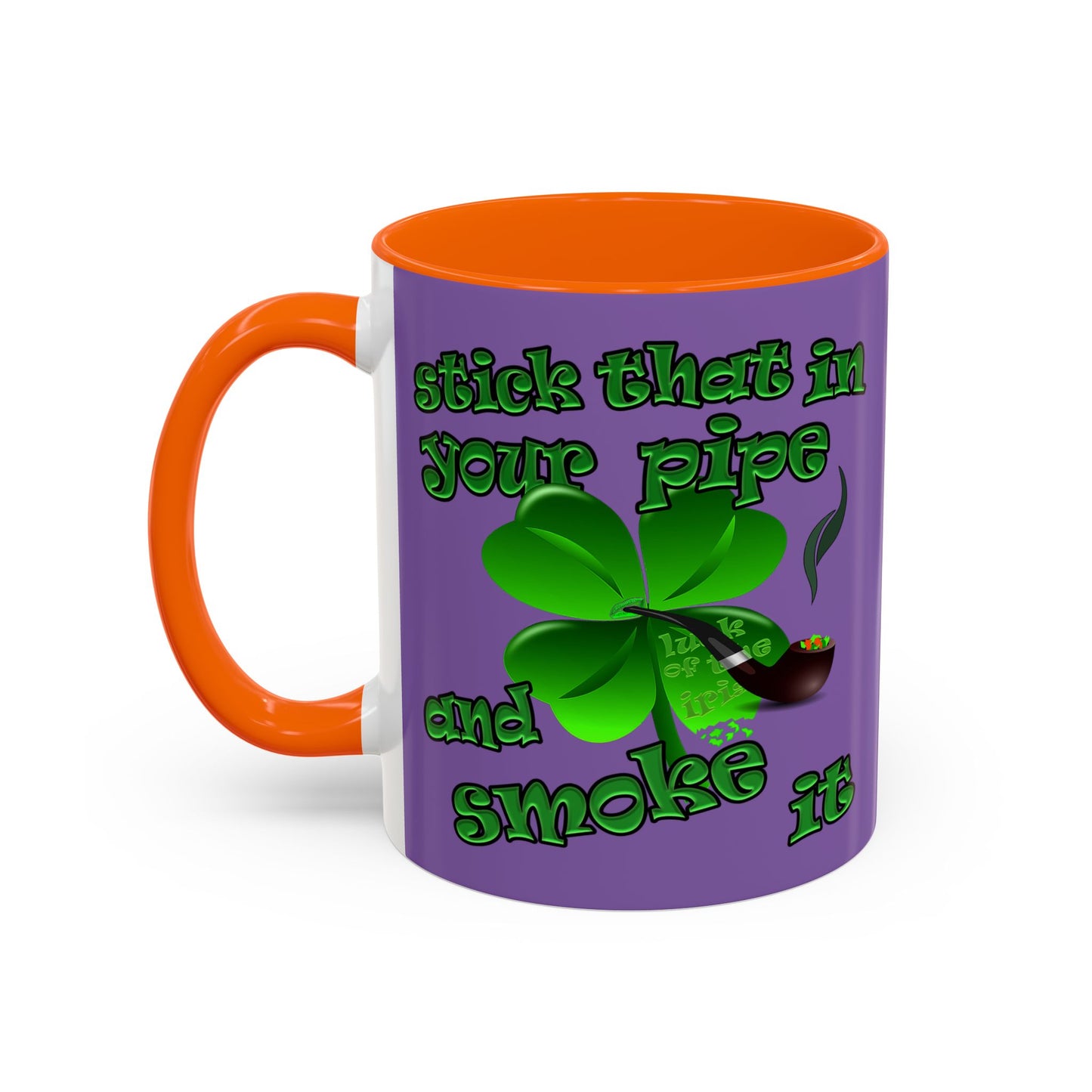 celtics logo - Accent Mug (light purple)