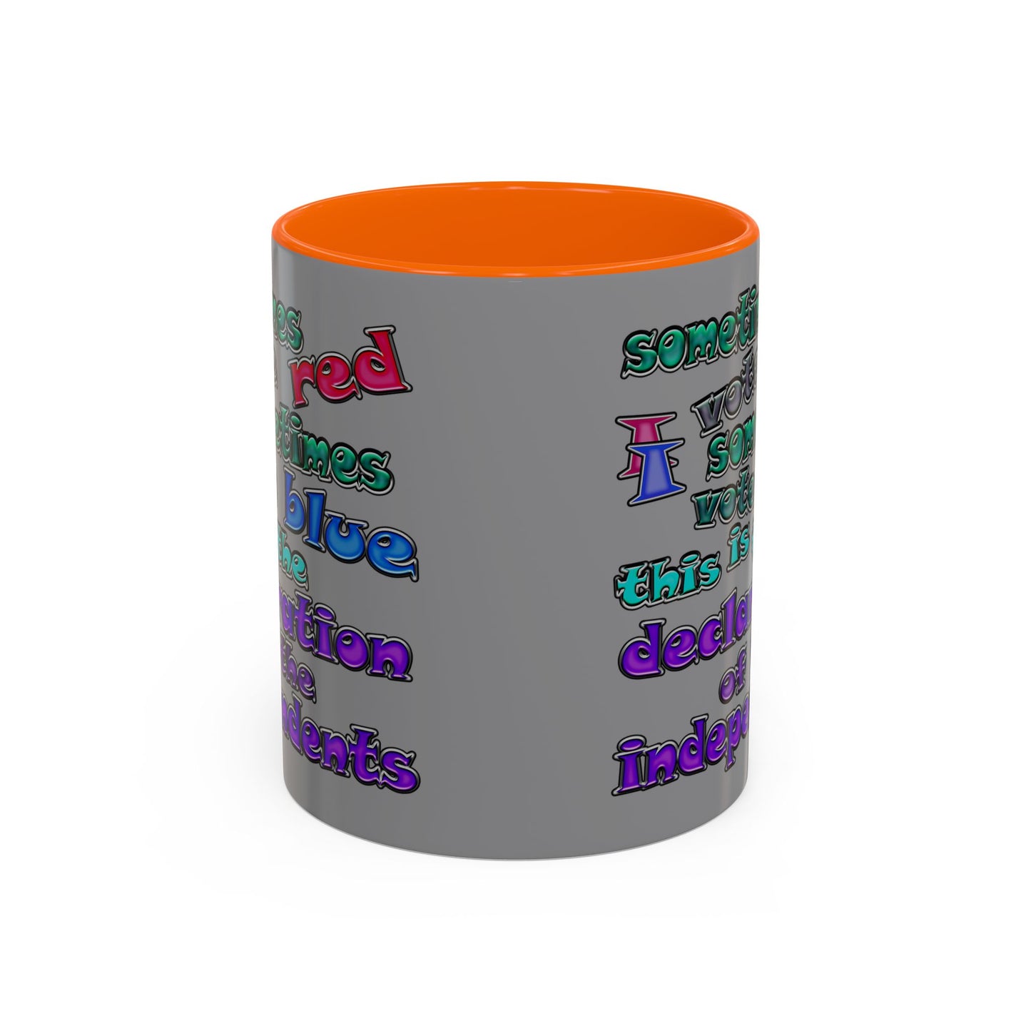 declaration of the independents - Accent Mug (grey)