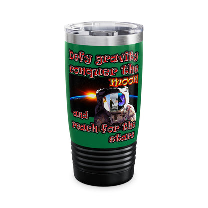defy conquer reach - Ringneck Tumbler, 20oz (dark green)