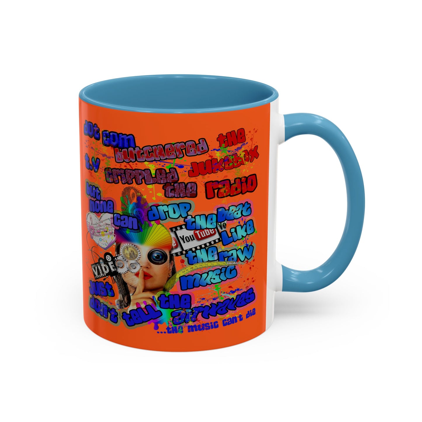 drop the beat - Accent Mug (orange)