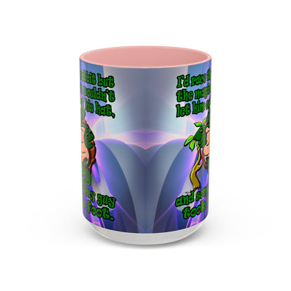 turtle race - Accent Mug (grey-pink wave)