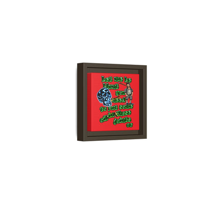 og - framed canvas art (red)