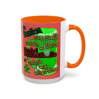 celtics logo - Accent Mug (yellow-orange wave)