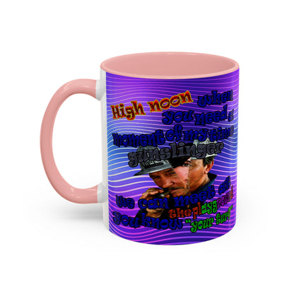 high noon - Accent Mug (purple wave)
