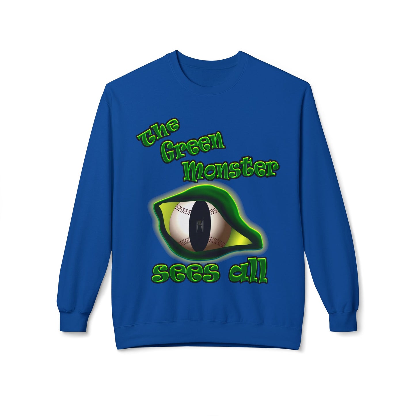 green monster - Unisex Midweight Softstyle Fleece Crewneck Sweatshirt