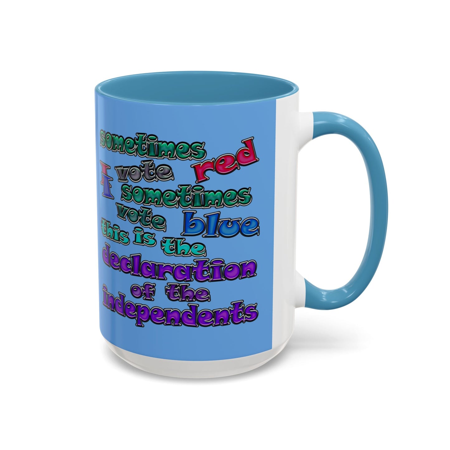 declaration of the independents - Accent Mug (light blue)