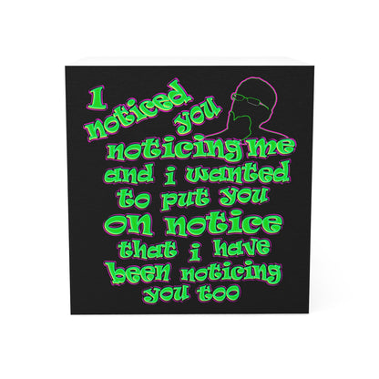 noticed you noticing - note cube (black)