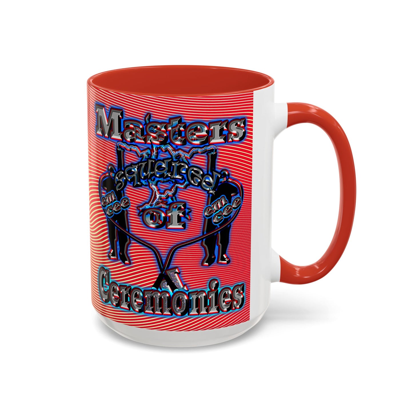em cee squared - Accent Mug (yellow-orange wave)