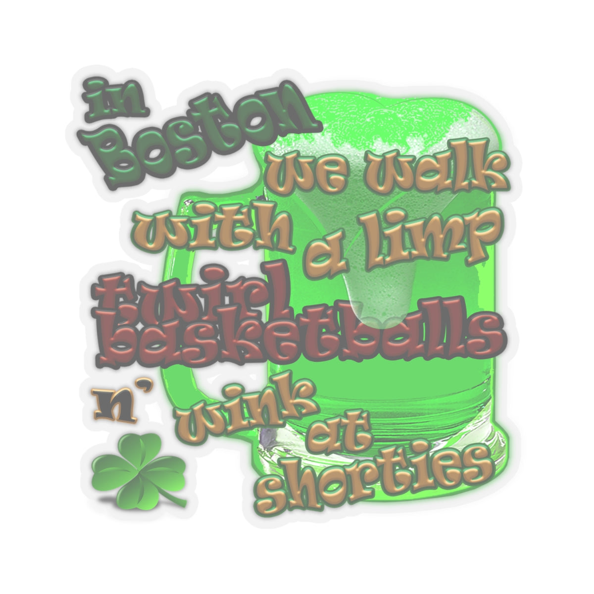 celtics logo - Kiss-Cut Stickers