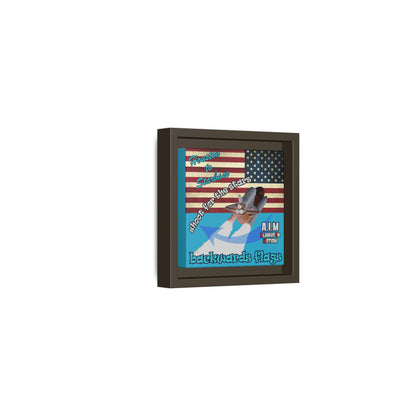 shoot for the stars - framed canvas art (turquoise)