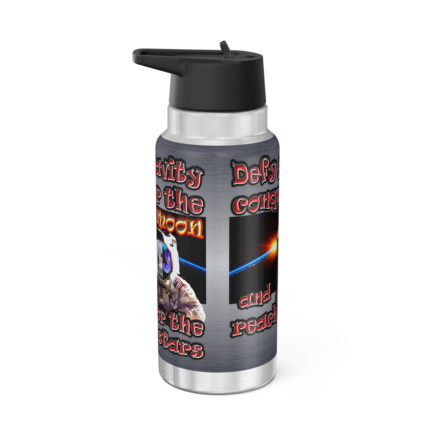 defy conquer reach - Gator Tumbler, 32oz  (brushed nickel)