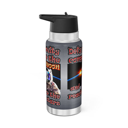 defy conquer reach - Gator Tumbler, 32oz  (brushed nickel)
